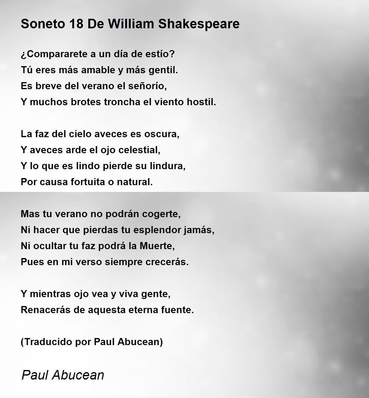 Soneto 18, william shakespeare