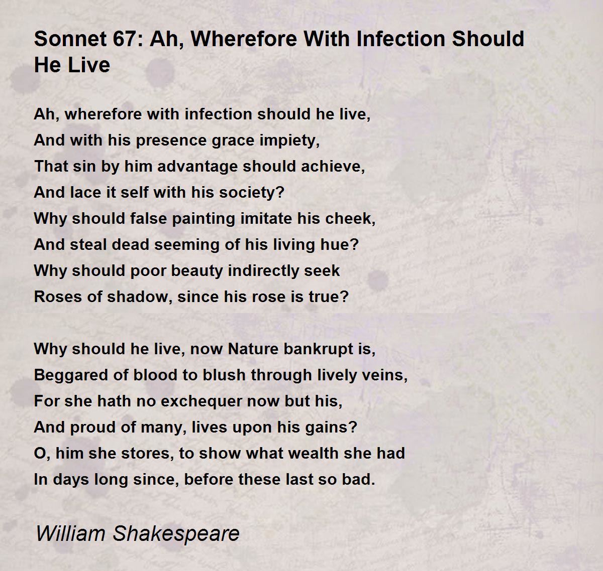 sonnet 67