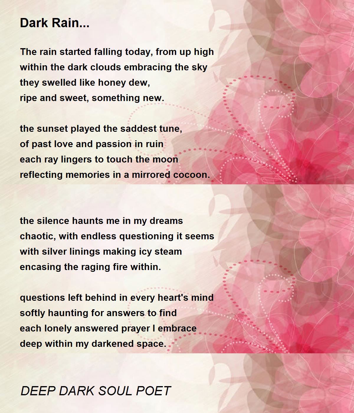 Beautiful deep love poem