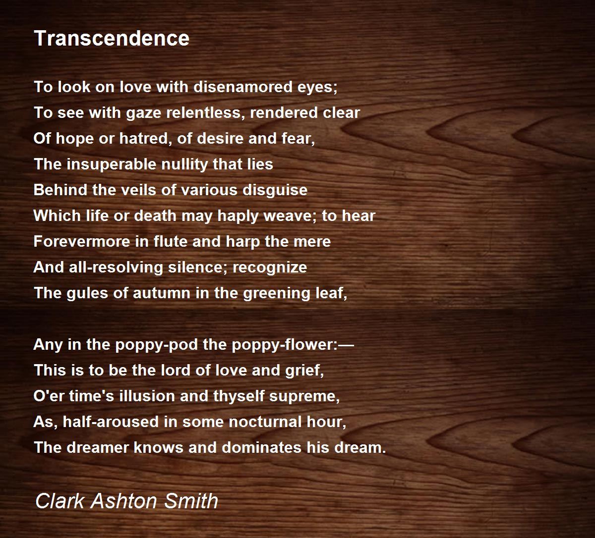 Desire Of Vastness - Desire Of Vastness Poem by Clark Ashton Smith