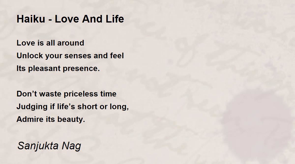 haiku poems about life