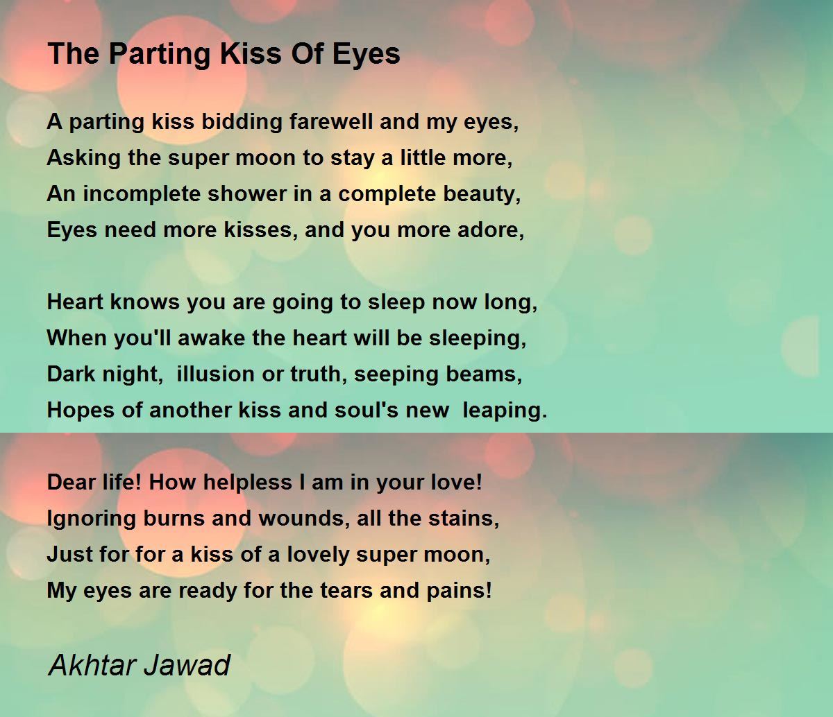 Luis Angel Greer on X: The Paradox of a First Kiss Restored #poem #poetry  #prose #bleedingedgepoetry #originalpoetry #poetryforthesoul #darkpoetry  #love #lovepoem #lovepoems #paradoxmanagement #timeandspaceonshuffle   / X