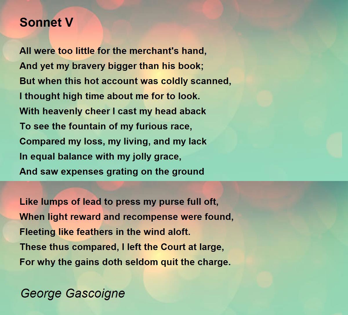 sonnet v 13