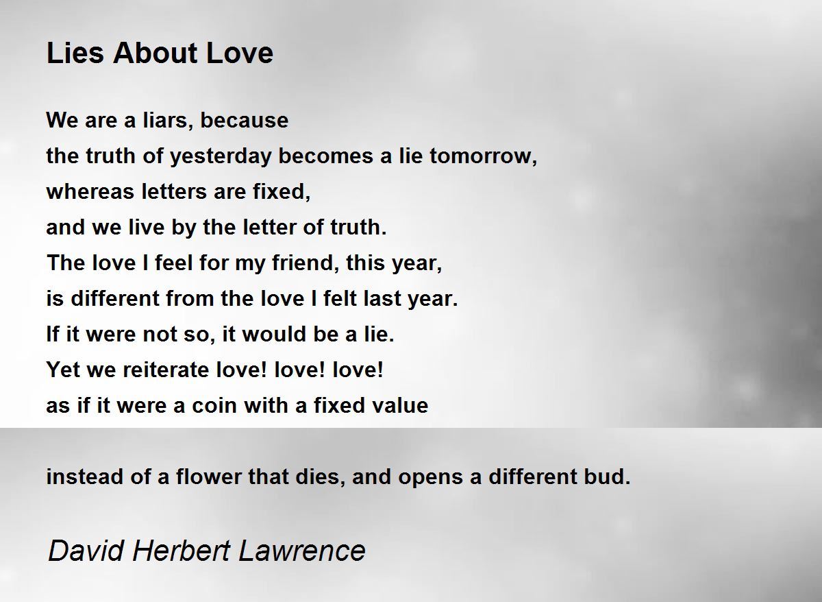 The Lie About Love 