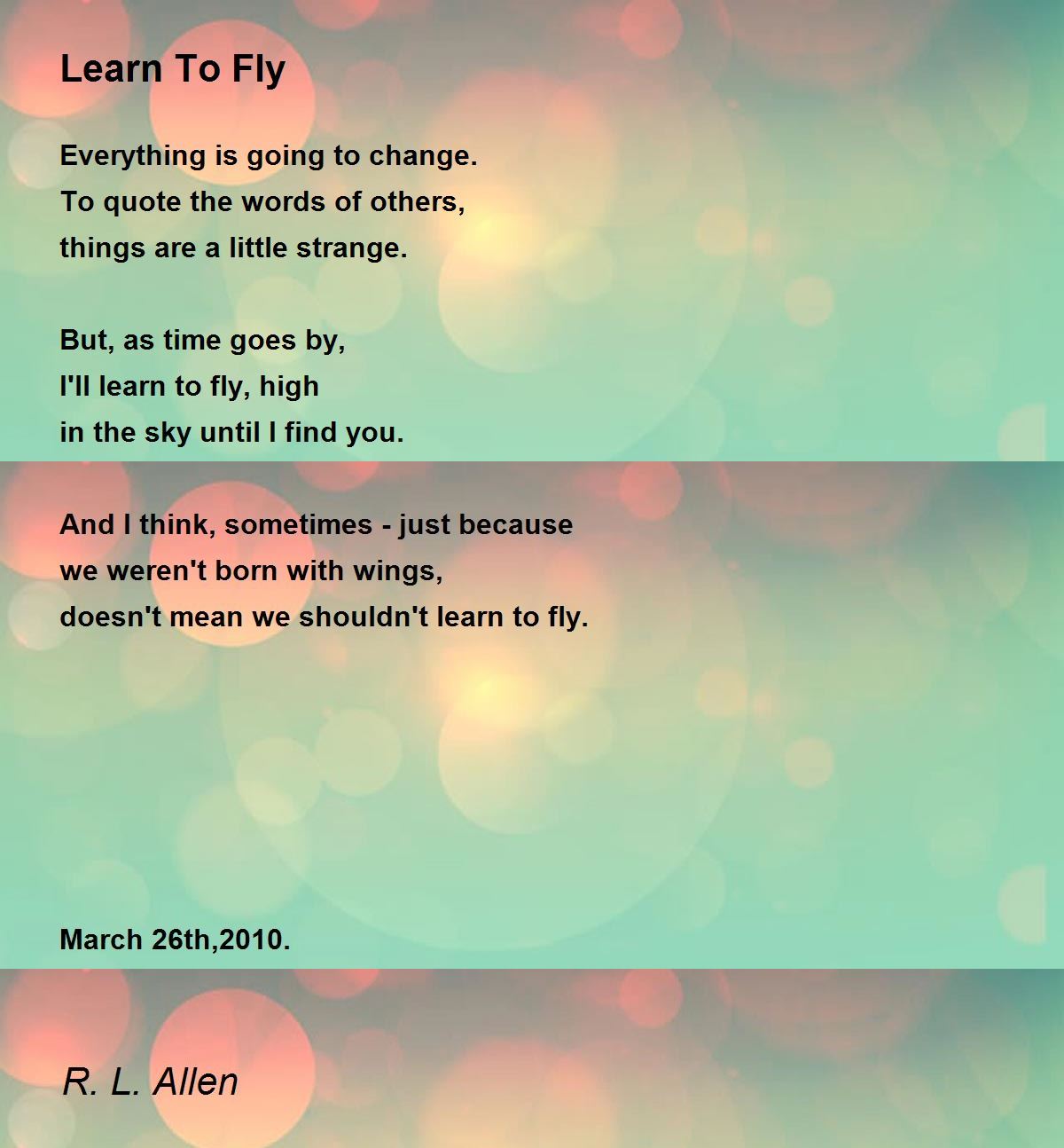 Learn to Fly