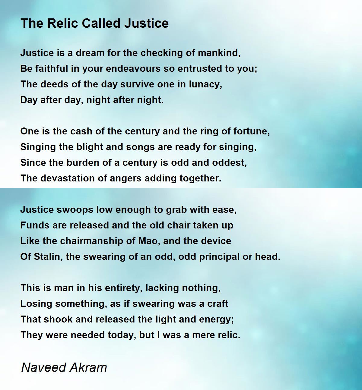 the relic poem