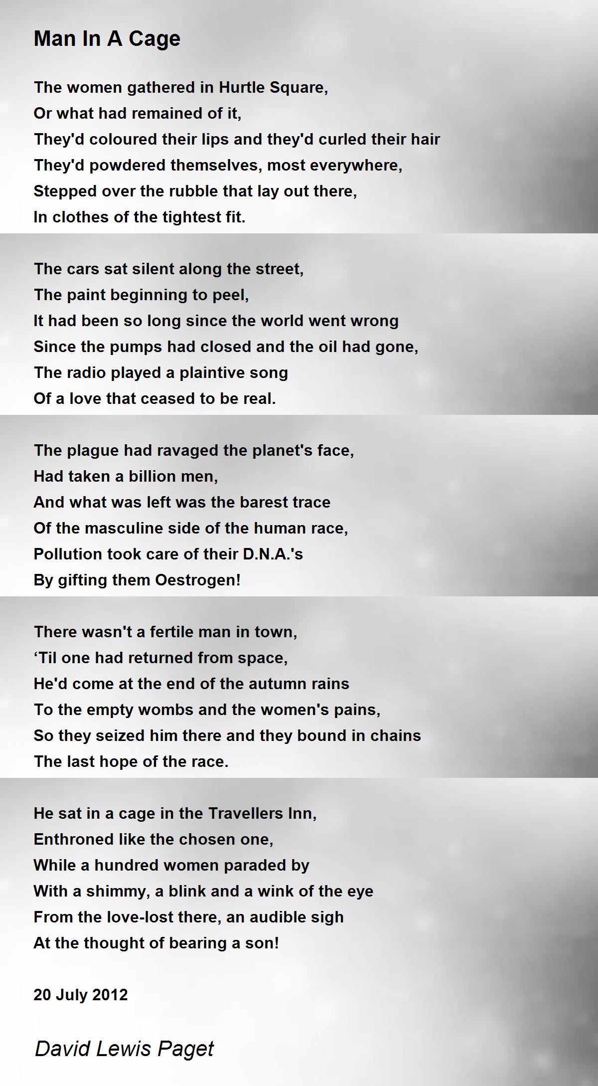 men in chains poem