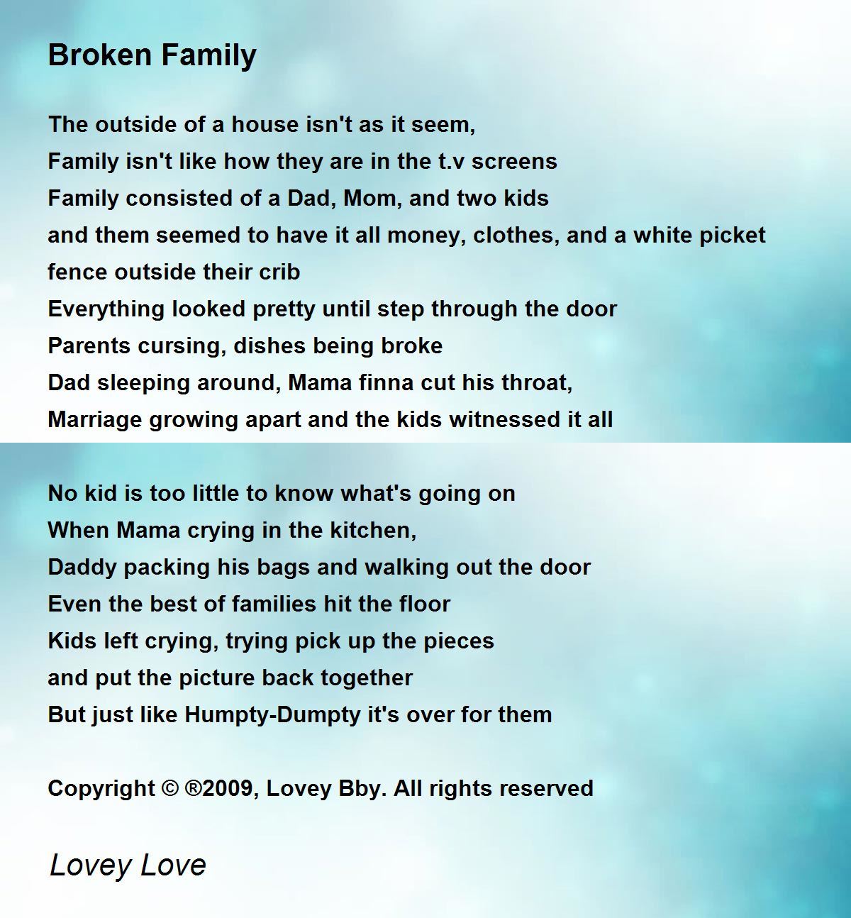 poems about family that rhyme