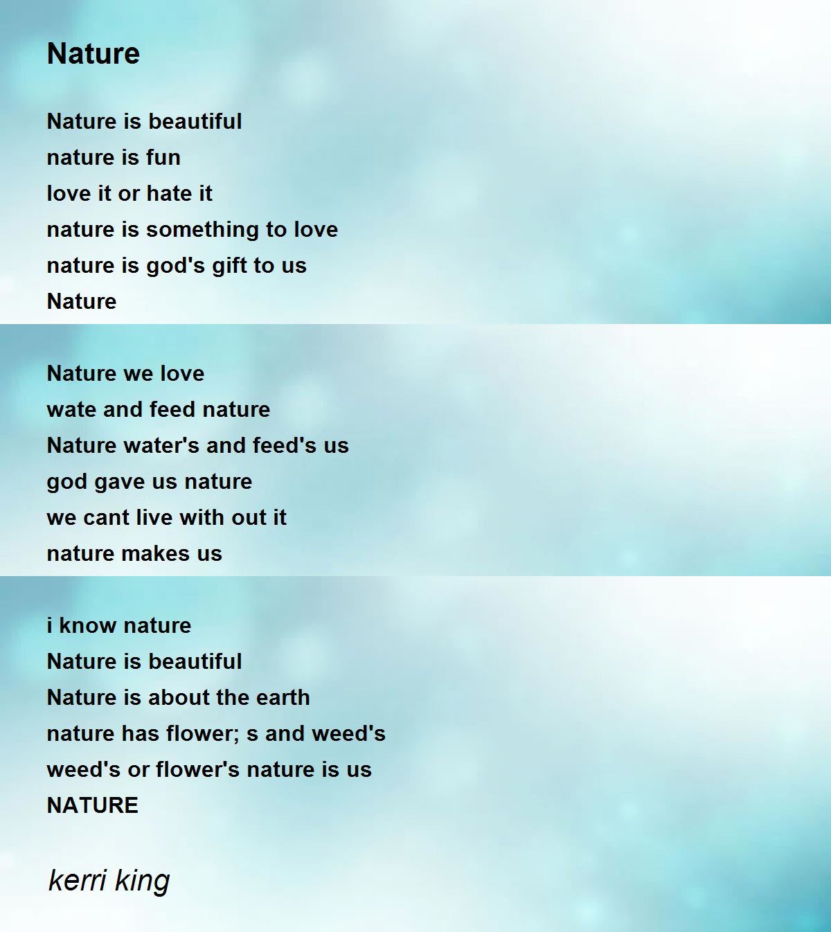 Famous English Poems On Nature Infoupdate