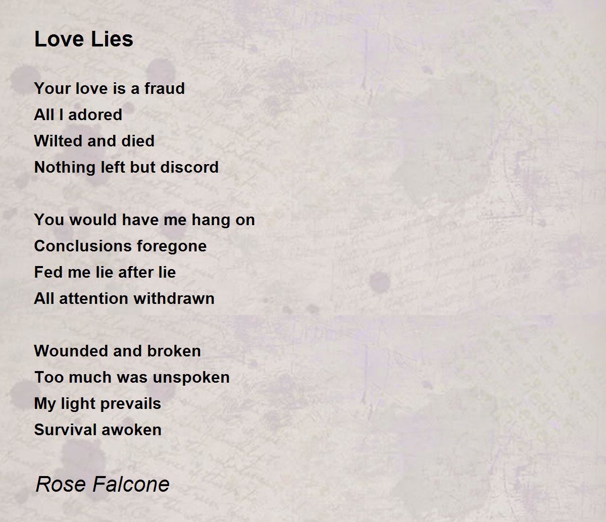 When Love Is a Lie