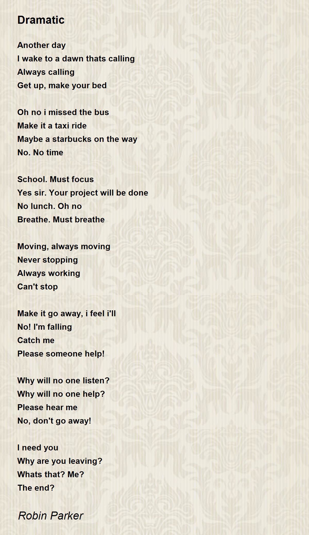Dramatic Girl Dramatic Girl Poem By Gretchen Leporgo 54 OFF