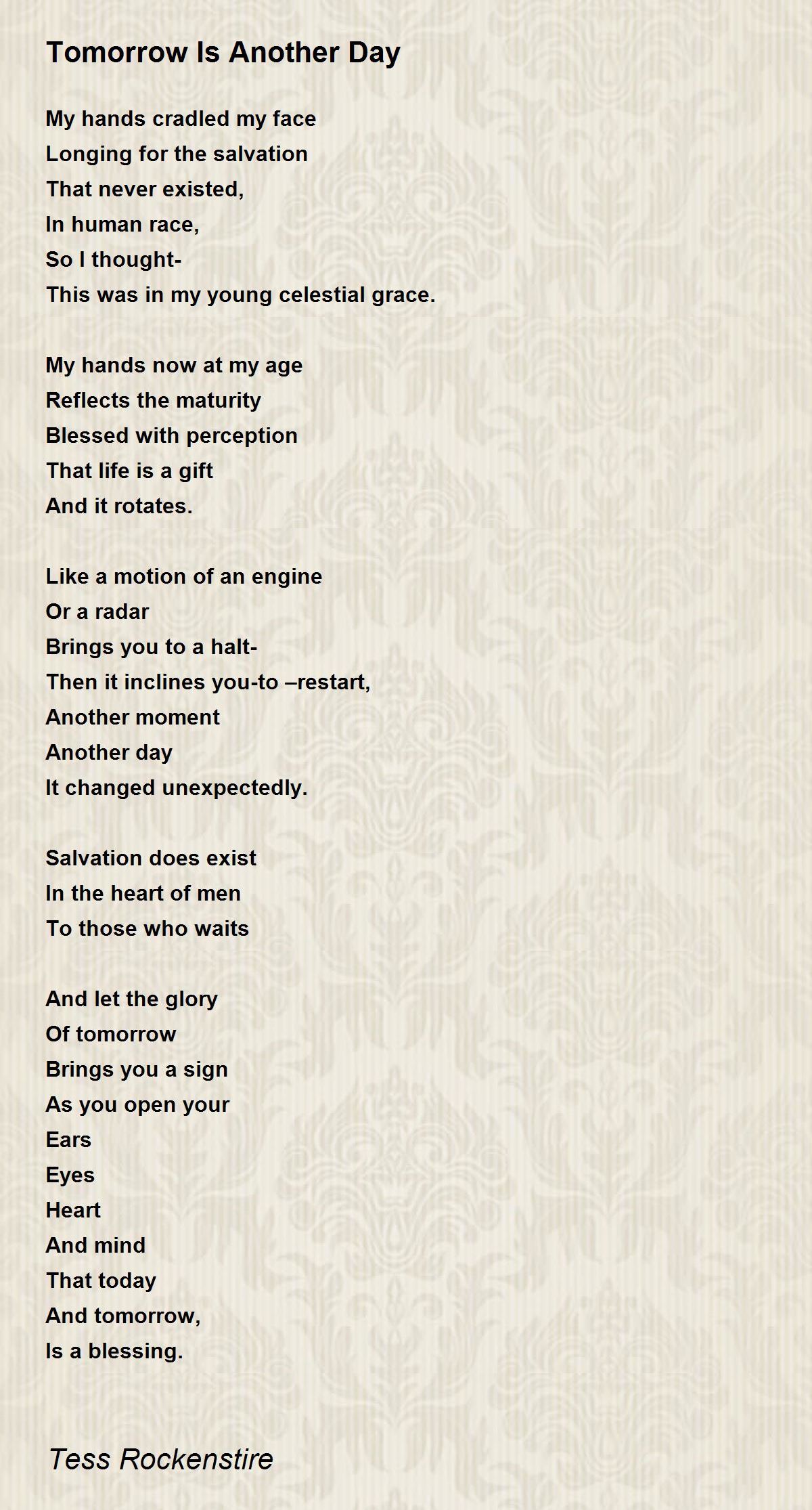 The Day Before Tomorrow - The Day Before Tomorrow Poem by Tyro Twee