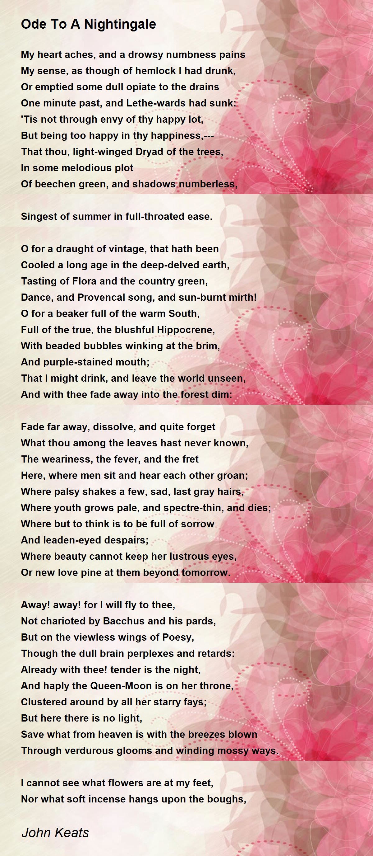 Keats Ode to a Nightingale and Other Poems 