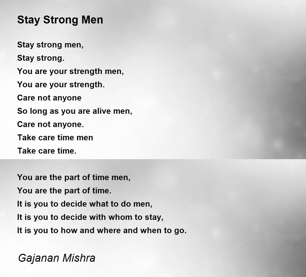 A Strong Black Man Poem | Sitedoct.org