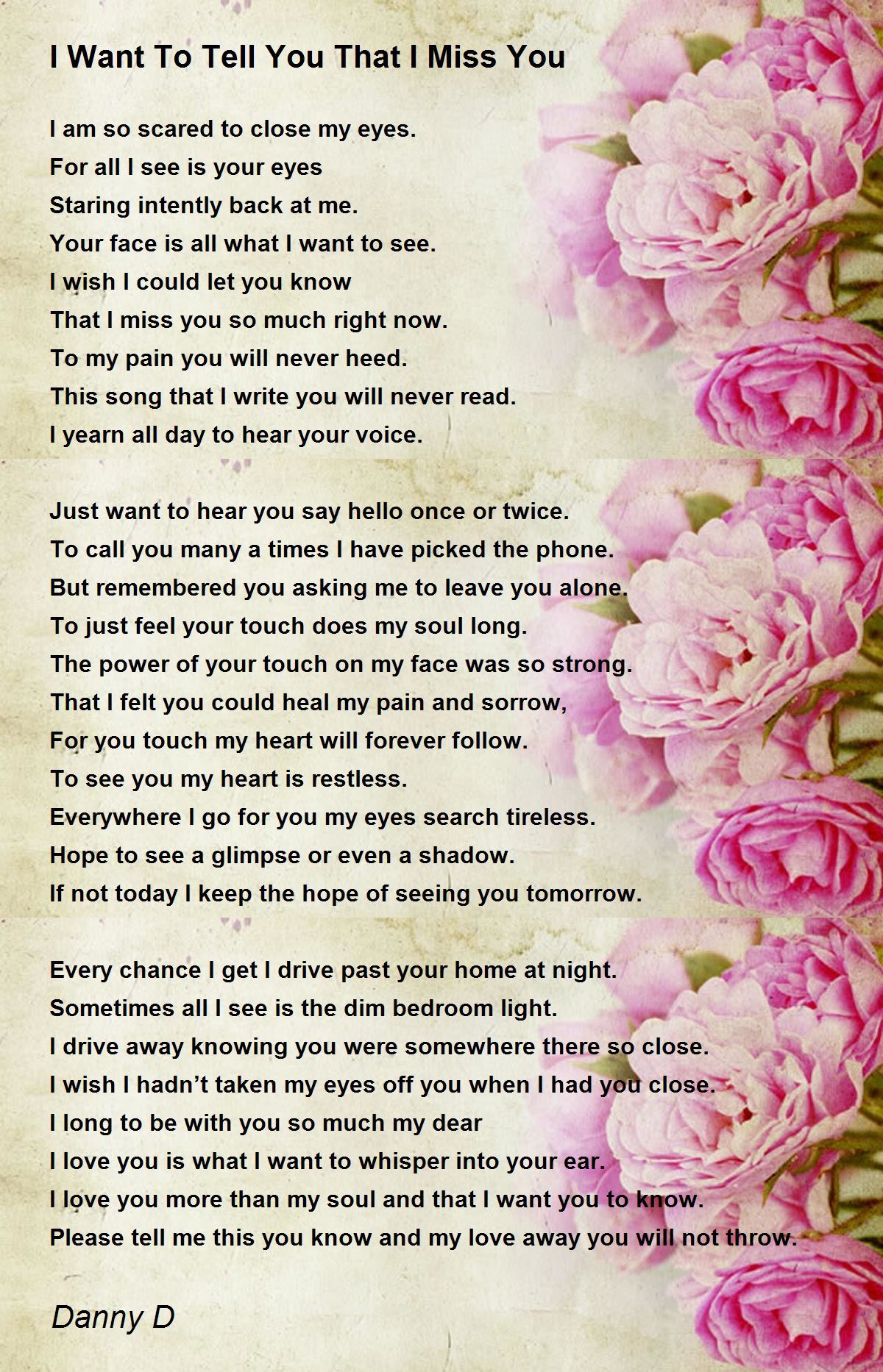 You Are The Sweetest Thing - You Are The Sweetest Thing Poem by Danny D