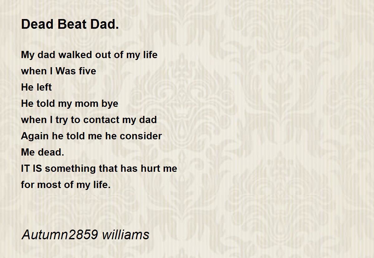 deadbeat dad poems