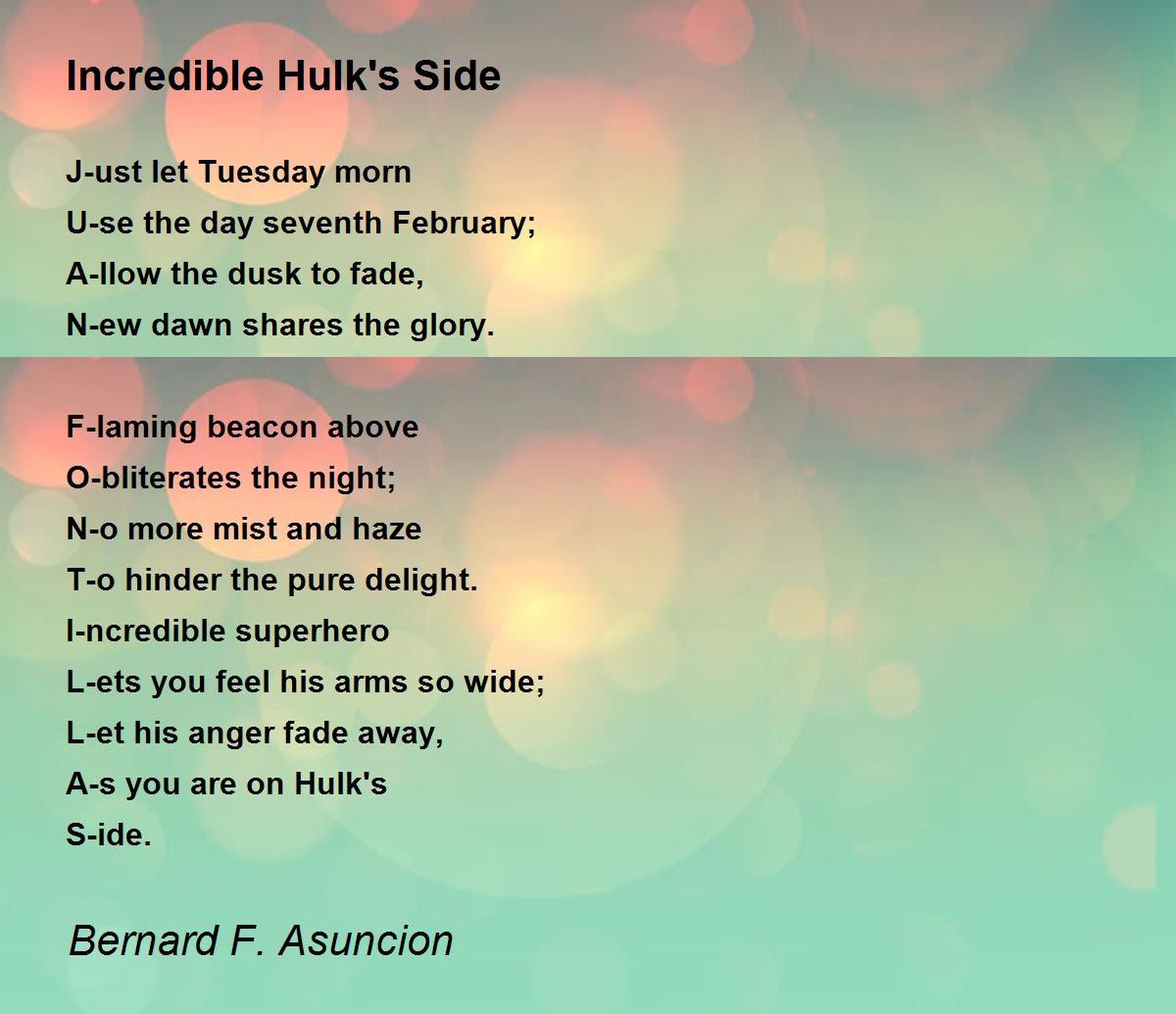 Poems About The Hulk Marvel Tufts Poetry Awards Poems About The Hulk Marvel Tufts Poetry Awards