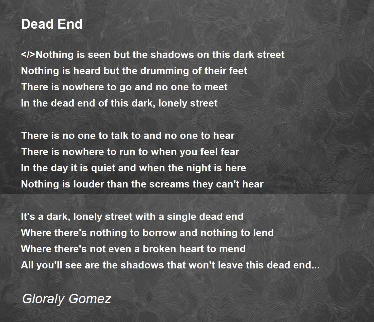 The Dead End Streets Earle's Lament Lyrics