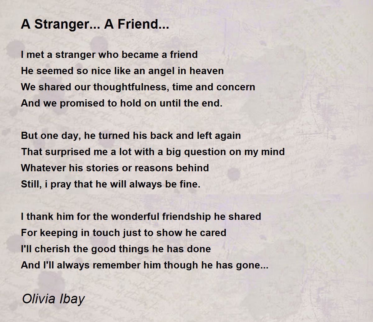 Strangers-Friends-Lovers-Stranges - Strangers-Friends-Lovers-Stranges Poem  by Accidental Emo