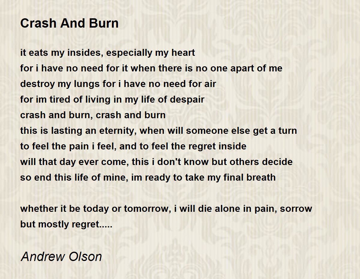 crash and burn quotes