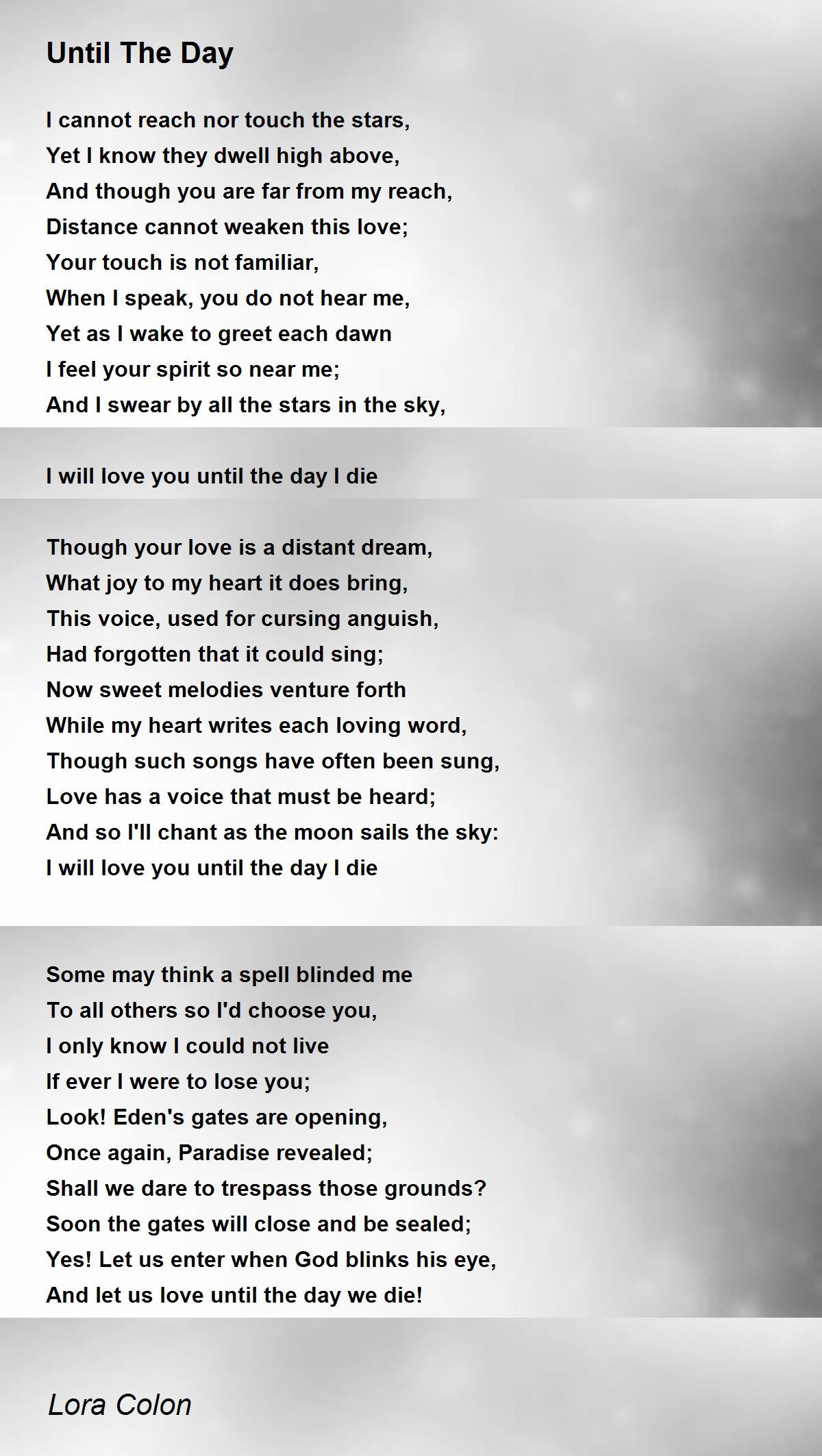 I Need You Now - I Need You Now Poem by Lora Colon