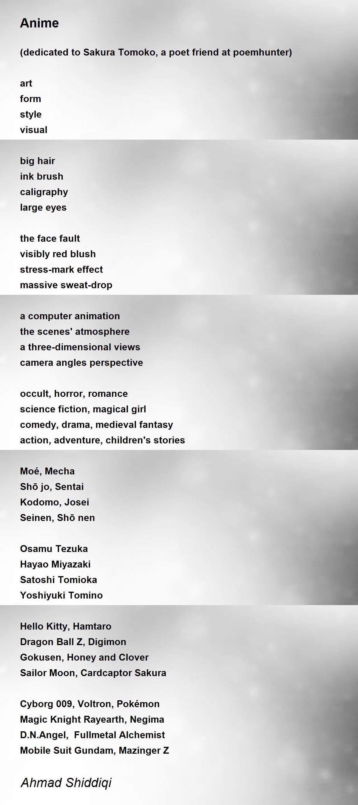 I made a 100 poems compilation based on the anime anyone interested in  pitching in to get it printed as a physical book I went through the 3  seasons and included related