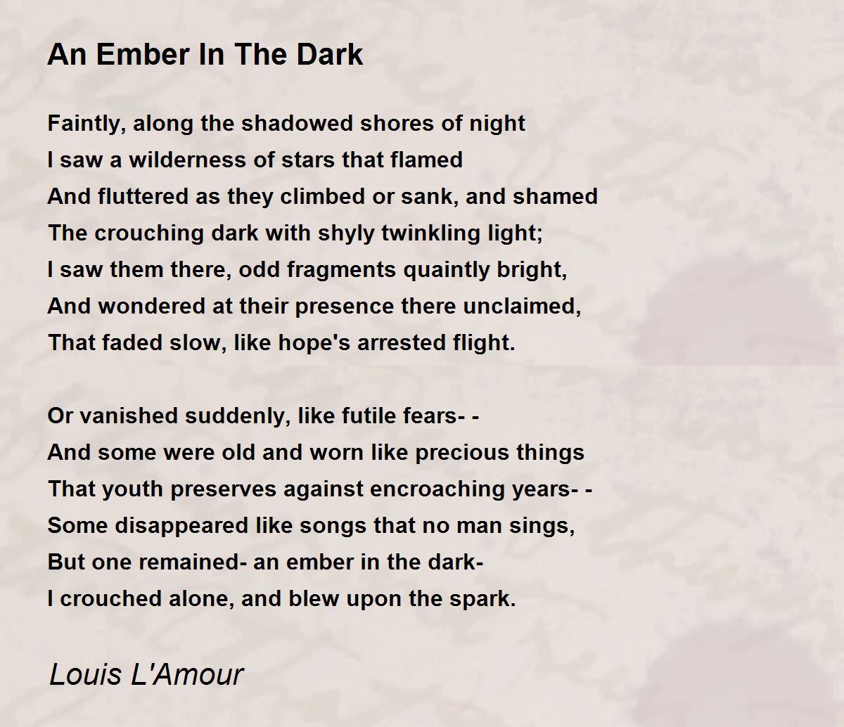 A Handful Of Stars - A Handful Of Stars Poem by Louis L'Amour