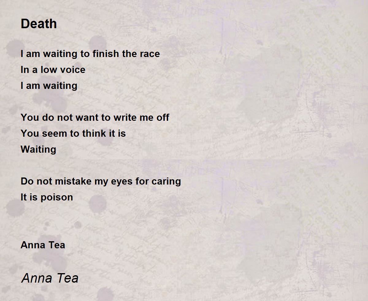 Death - Death Poem by Anna Tea