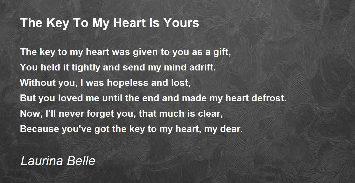 key to my heart poem