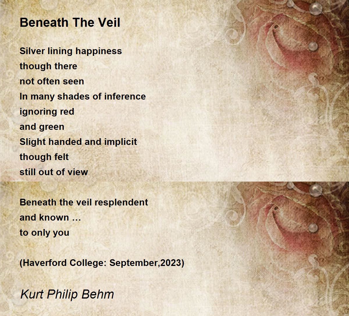 Beneath the Veil: 1