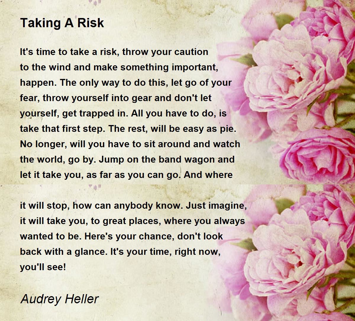 poem about risk