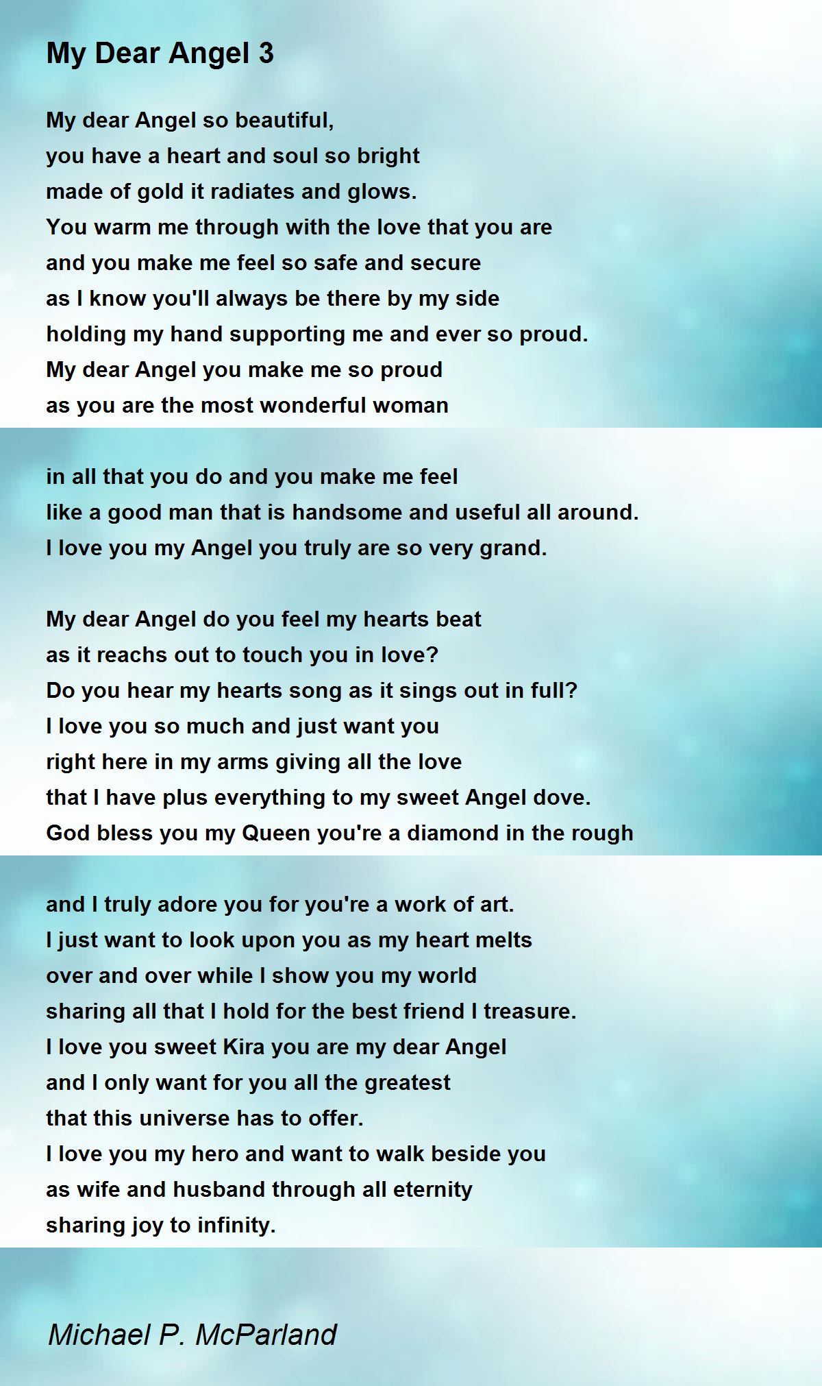 My Angel, My Queen - My Angel, My Queen Poem by Michael P. McParland