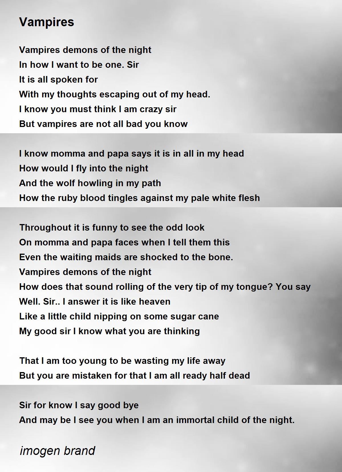 SHALOM THUNDER WEREWOLVES or VAMPIRES (Interlude) Lyrics