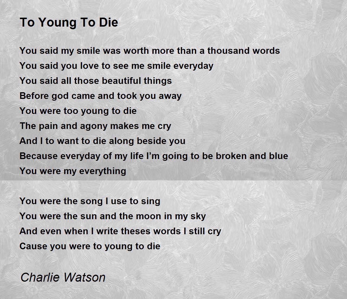 Are You Worth More Dead or Alive? - POEMS