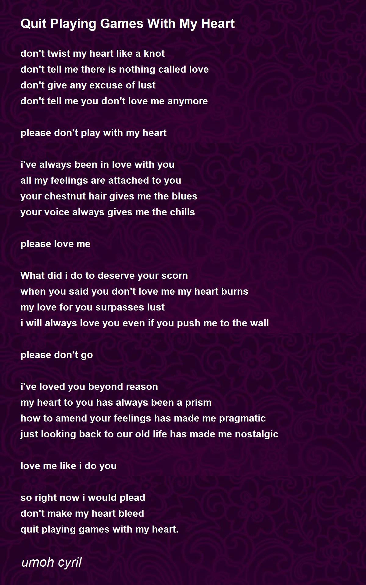 video game love poem