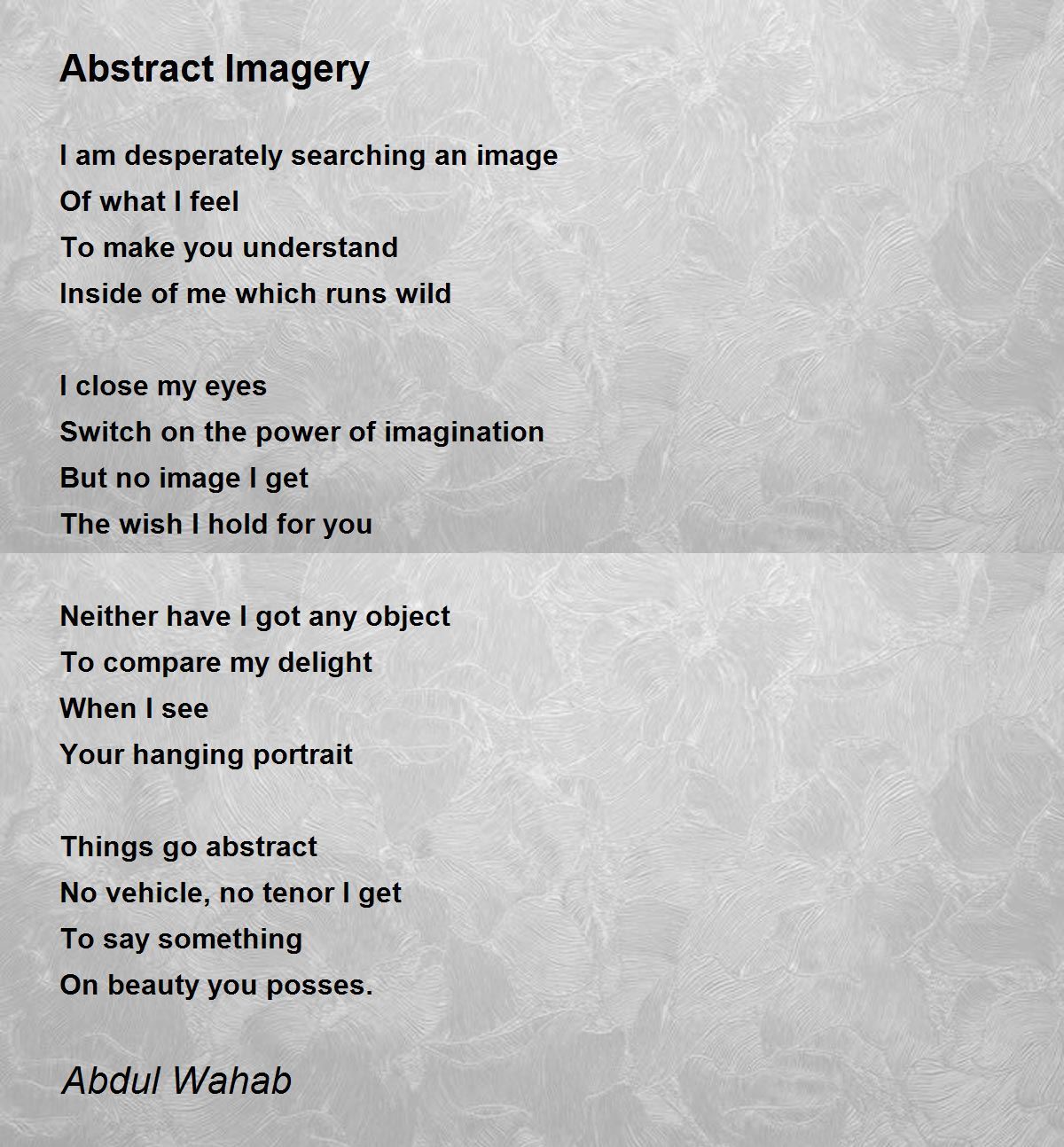 imagery poems