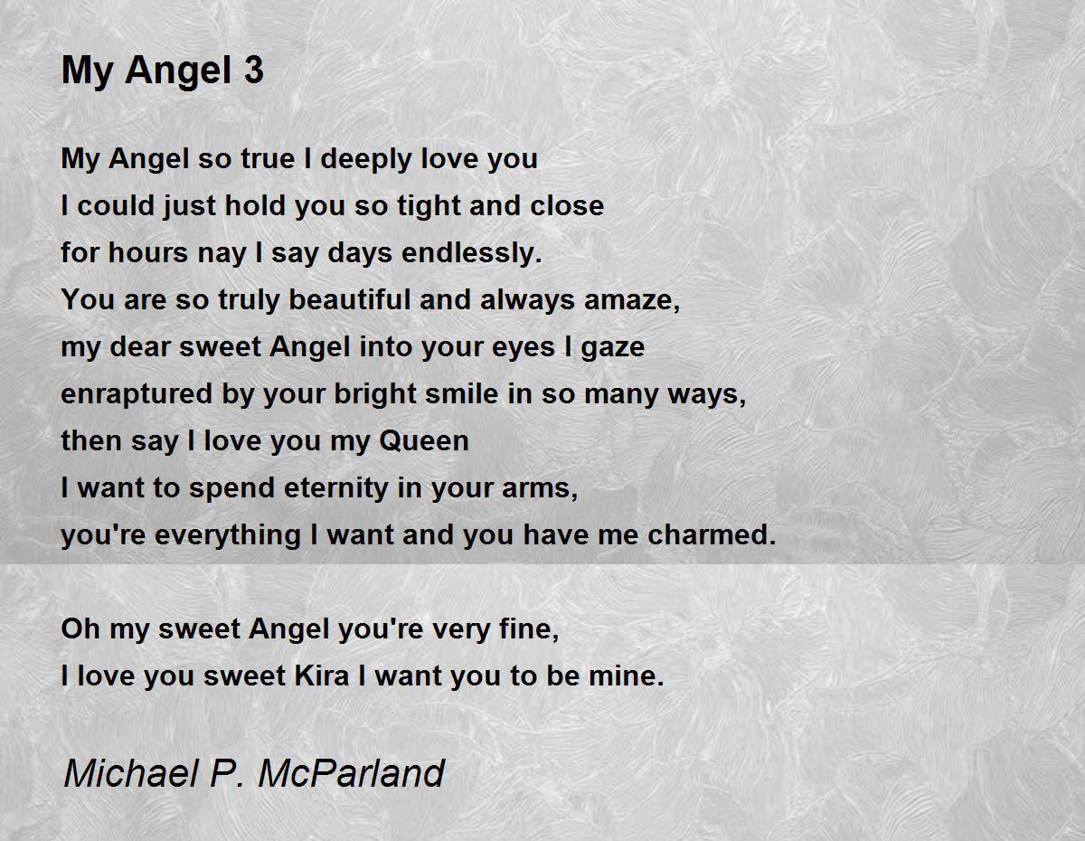 My Angel, My Queen - My Angel, My Queen Poem by Michael P. McParland