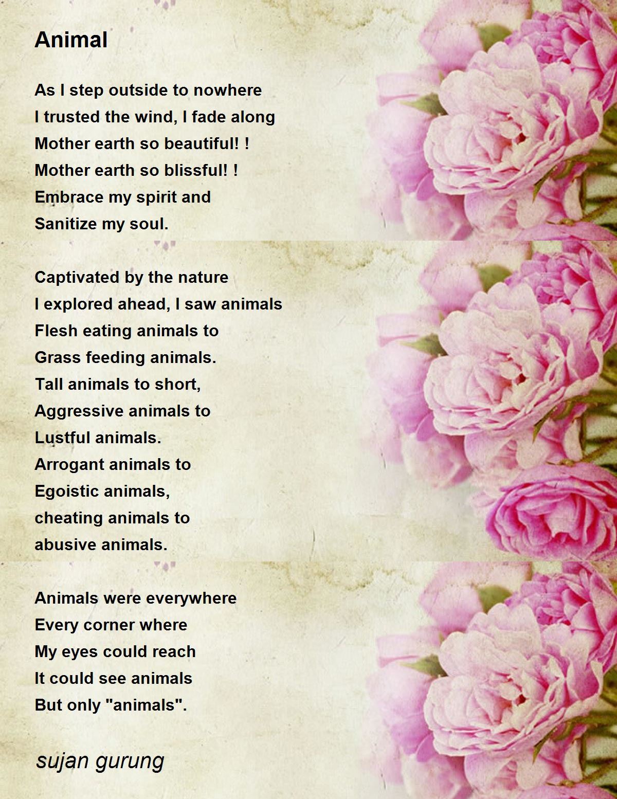 Animal - Animal Poem by sujan gurung