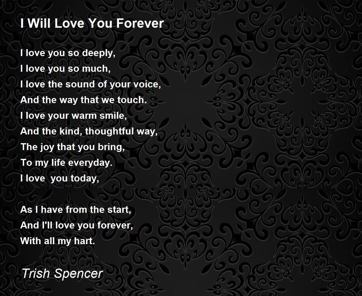 I Will Love You Forever Poem