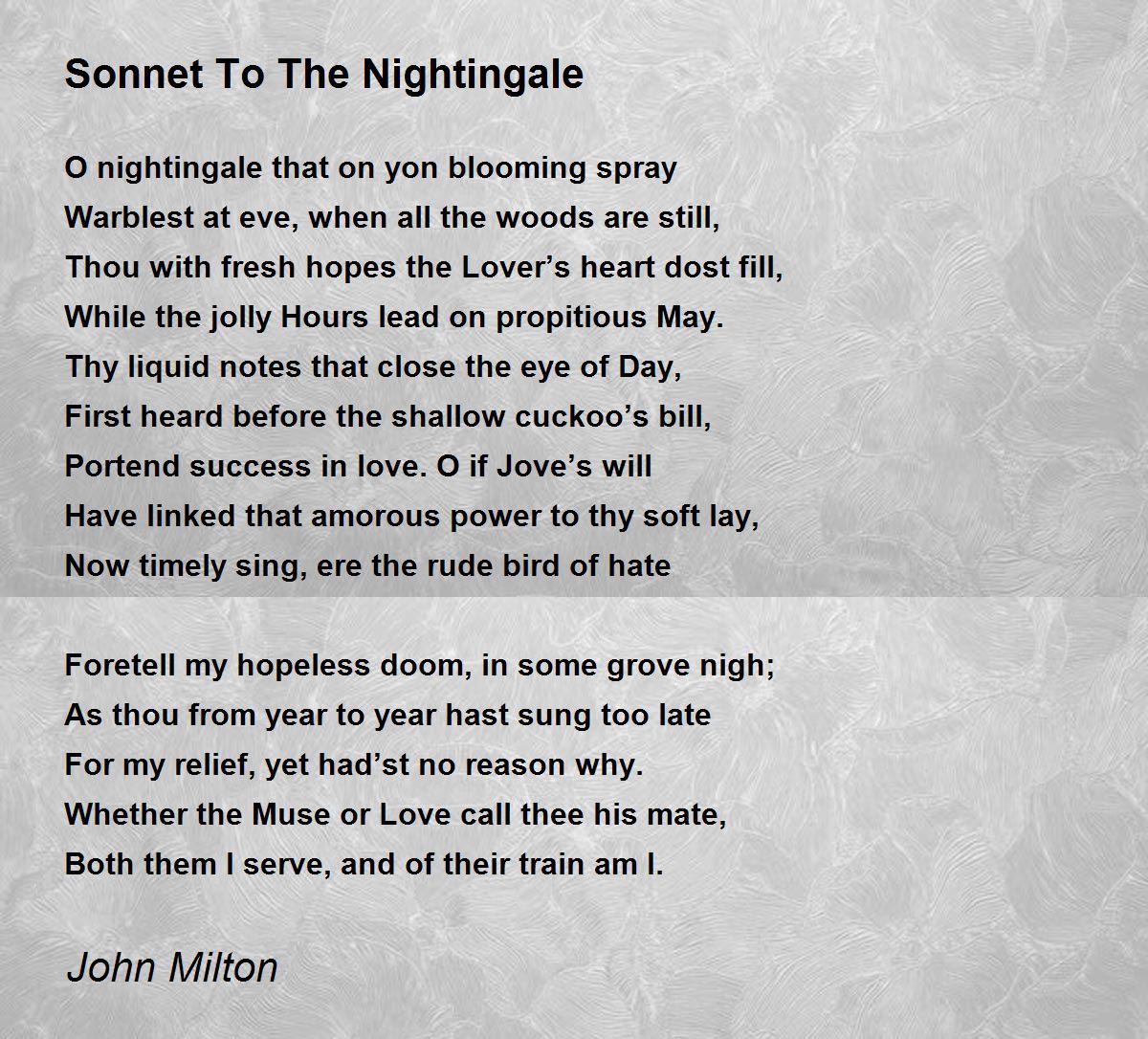 Shakespeare sonnet 23