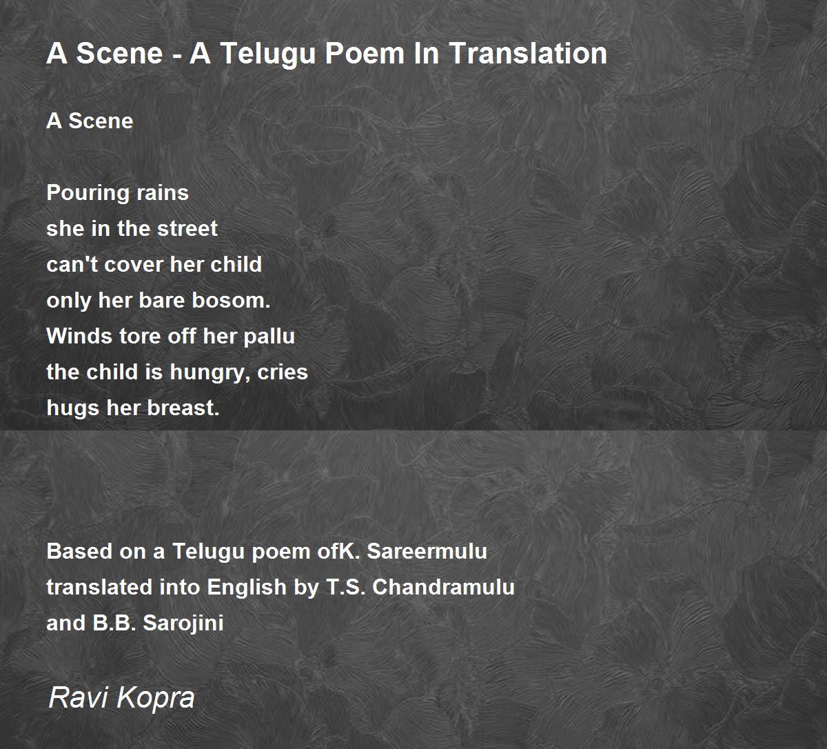 Classical Telugu Poetry