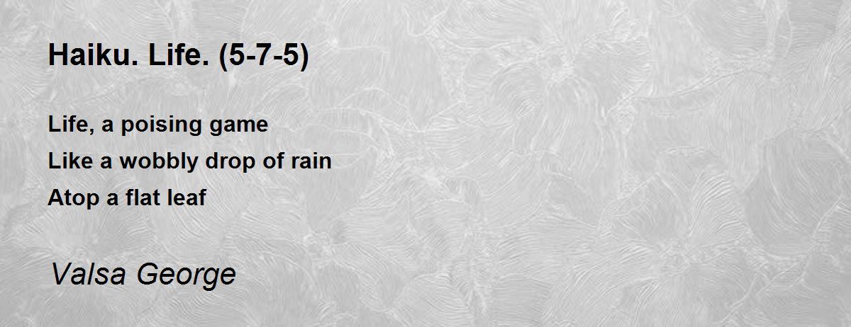 Syllable Count For Haiku