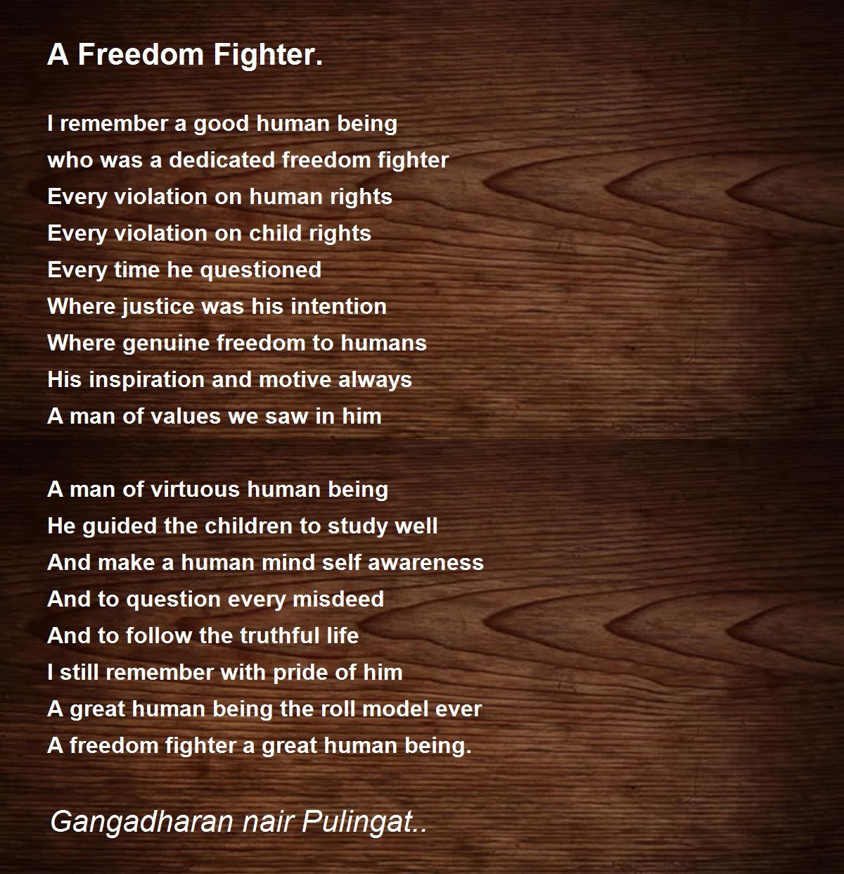 poems about being a fighter