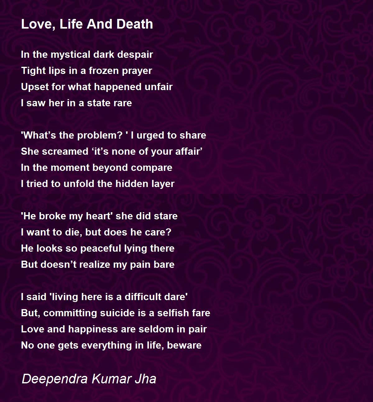 dark poems about life