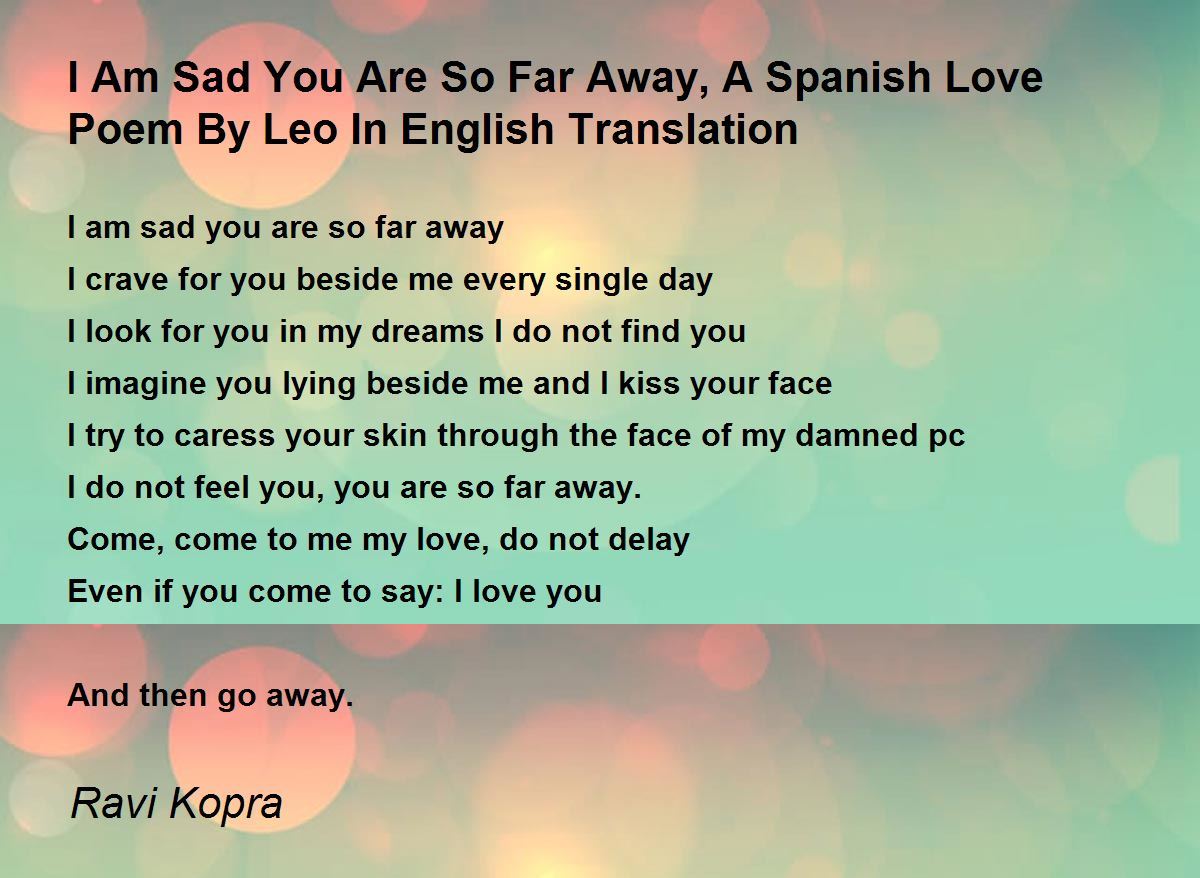 Spanish Love Poems For Him With English Translation - Infoupdate.org