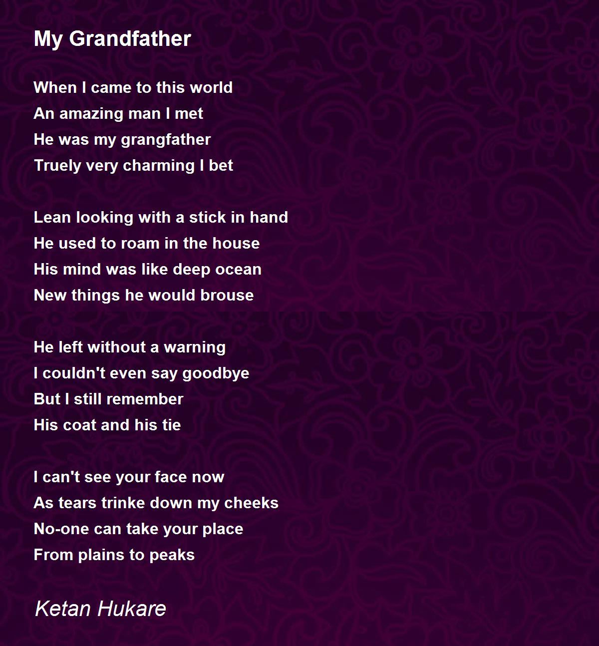 rest in peace grandpa poems
