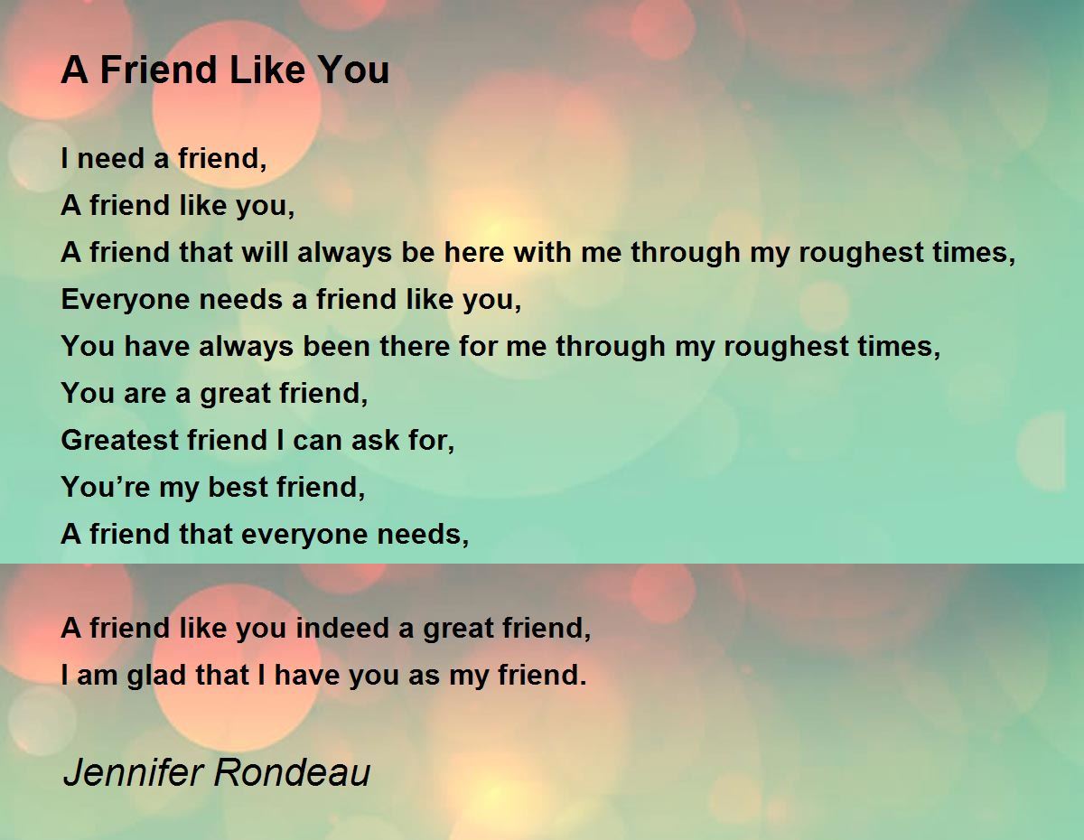 Friendship be like