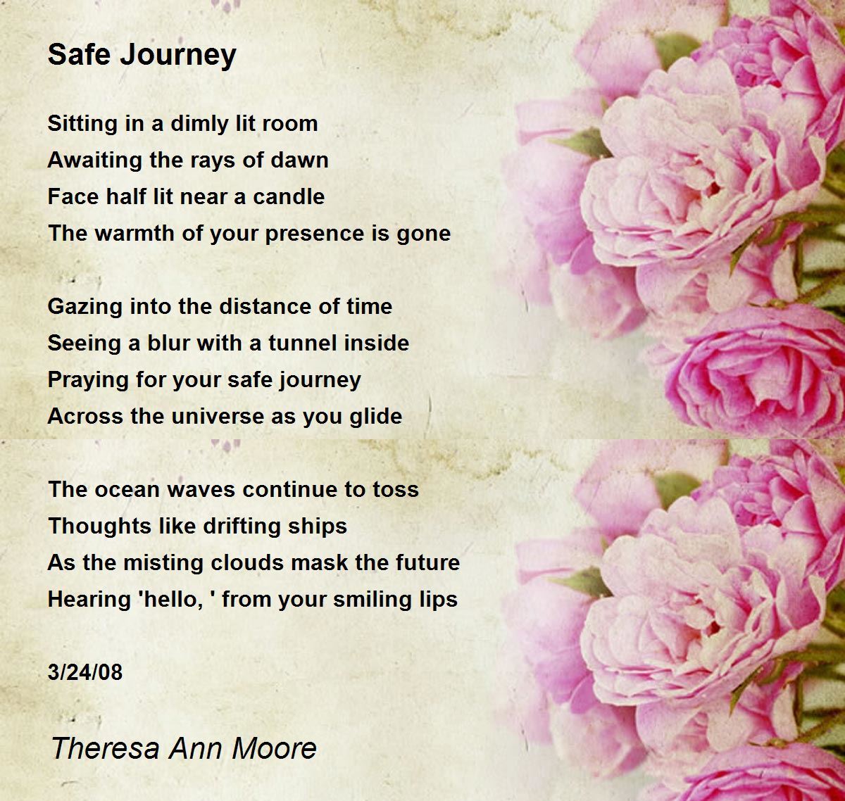 Safe Journey - Safe Journey Poem by Theresa Ann Moore