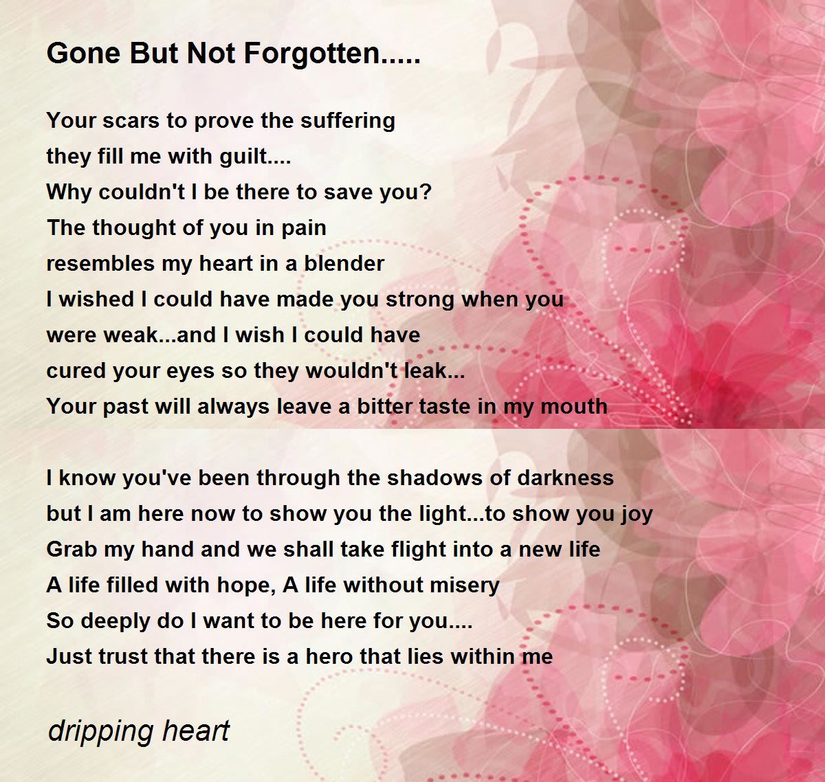 gone but not forgotten poem