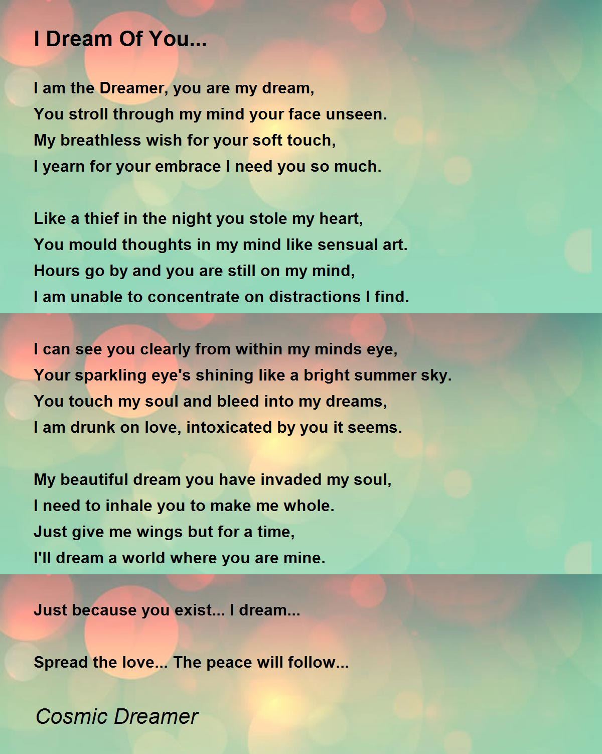 You Are A Dream You Are A Dream